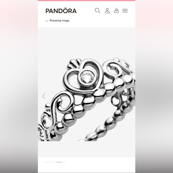 Pandora ring. 925 silver tiara crown - Picture 3 of 10